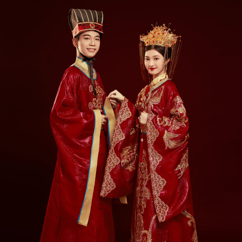 Men'S Grooming Trends - Qualité Tang dynastie luxe Hanfu mariée