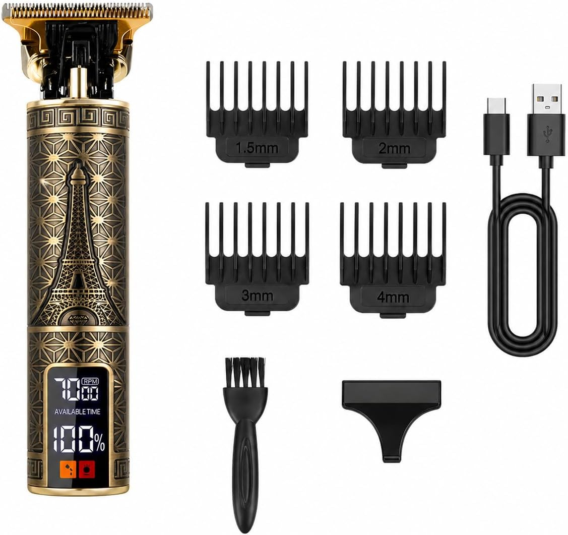 Mens Grooming Barber - Tondeuse à cheveux électrique professionnelle pour