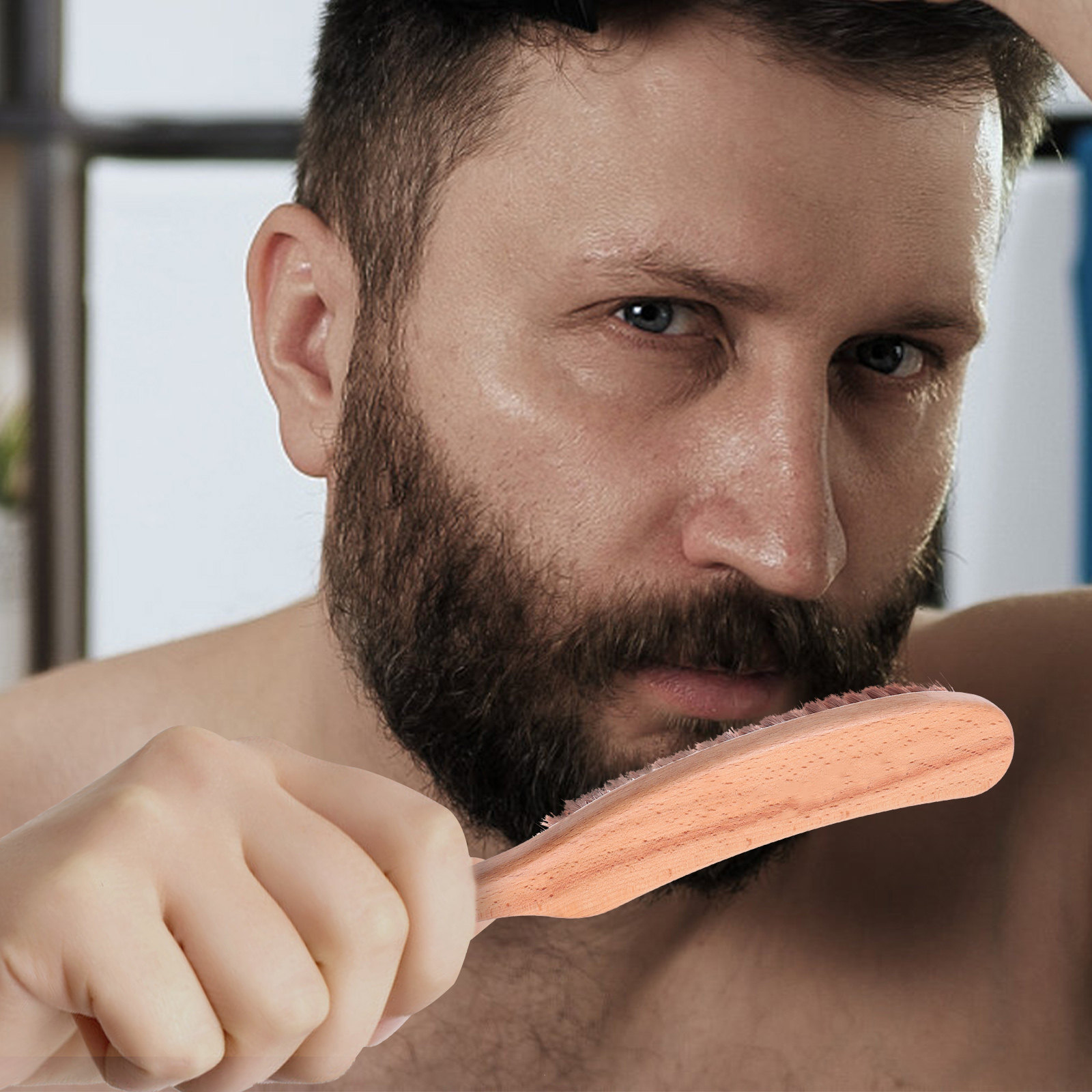 1 Brosse à barbe en nylon de q - Mens Grooming Barber avis et prix