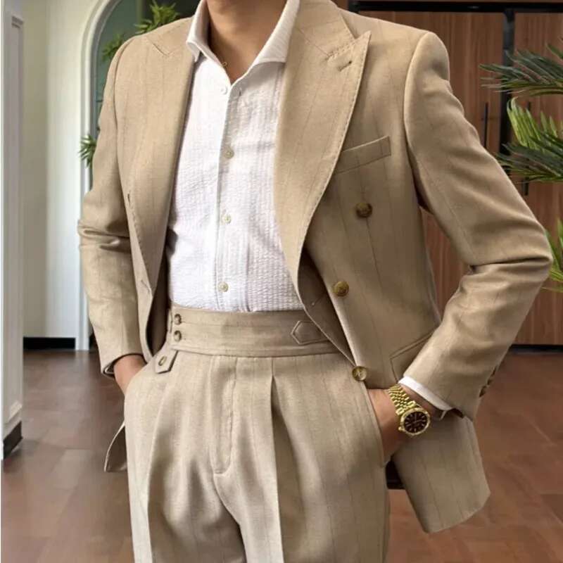 Smoking rayé à double boutonna - Men'S Grooming Trends avis et prix