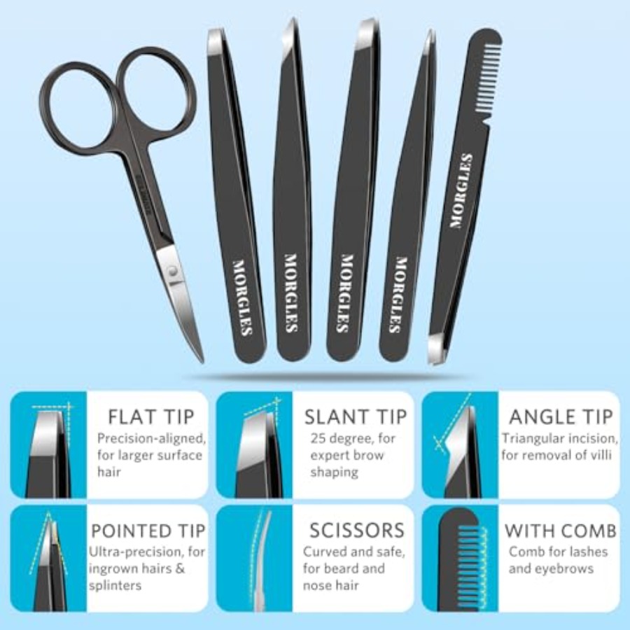 Ensemble de pinces à épiler zz - Mens Grooming Kit Case avis et prix